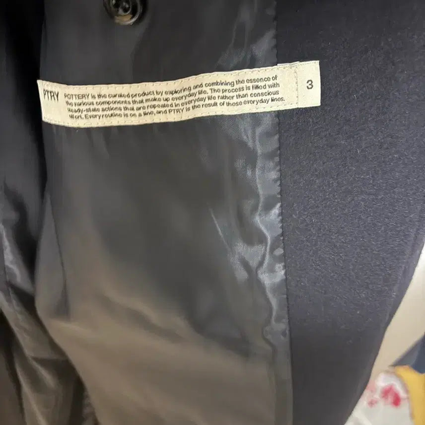 [BUNJANG] Pottery Melton Wool Mac Coat Dark Navy / [3] 22fw 포터리 멜튼 울 맥코트 다크네이비