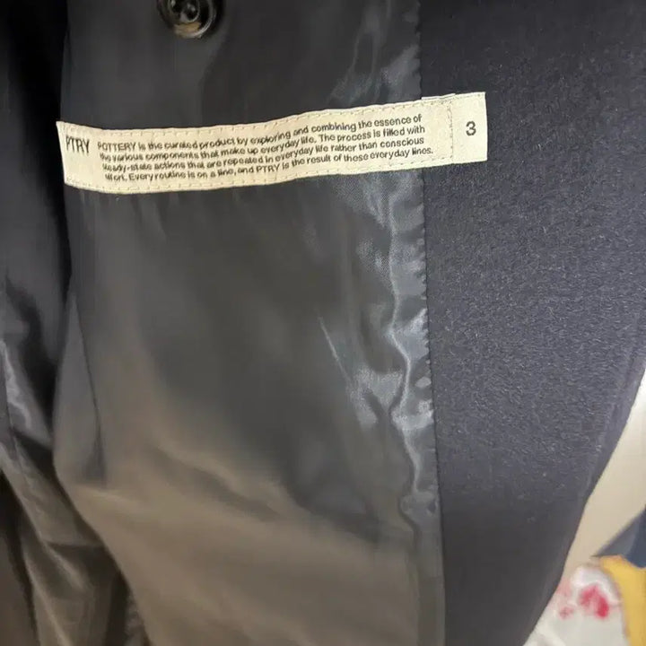 [BUNJANG] Pottery Melton Wool Mac Coat Dark Navy / [3] 22fw 포터리 멜튼 울 맥코트 다크네이비