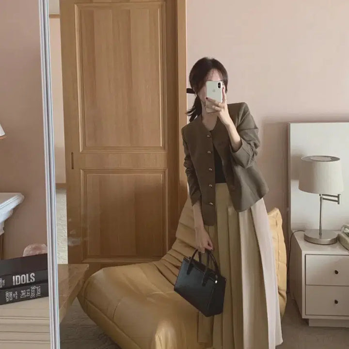 [BUNJANG] Everymorning May Pleated Long Skirt / *에브리모닝* 메이 플리츠 롱 스커트
