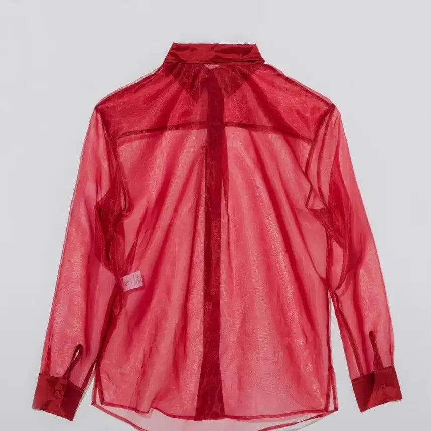 [BUNJANG] Deviler See-through Shirt Red / 디벨 시스루 셔츠 레드