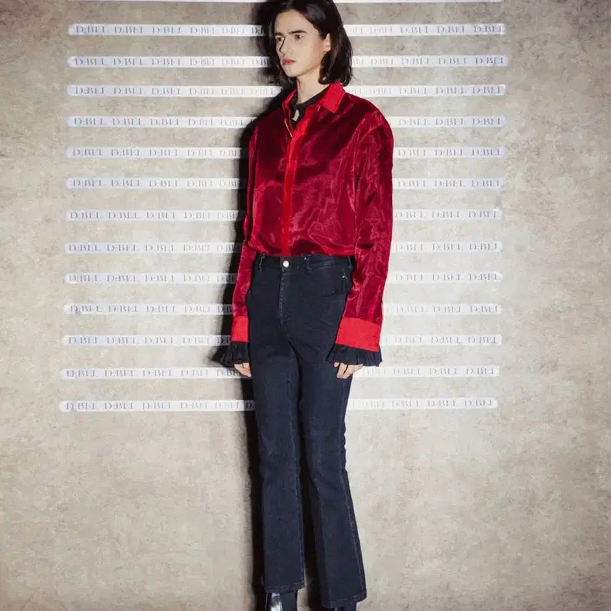 [BUNJANG] Deviler See-through Shirt Red / 디벨 시스루 셔츠 레드