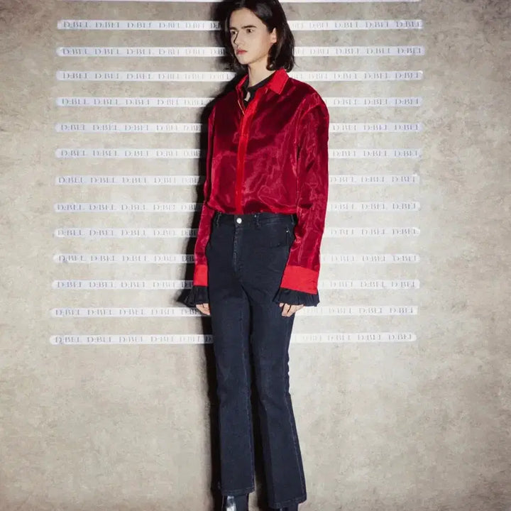 [BUNJANG] Deviler See-through Shirt Red / 디벨 시스루 셔츠 레드