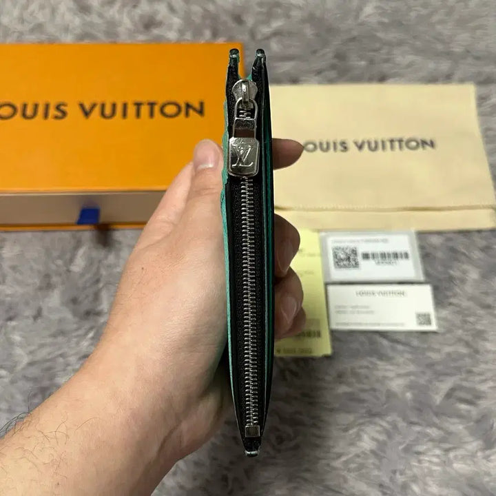 [BUNJANG] Louis Vuitton Eclipse Card Holder Miami Green Wallet / [풀구성] 루이비통 이클립스 카드홀더 지갑 마이애미 그린