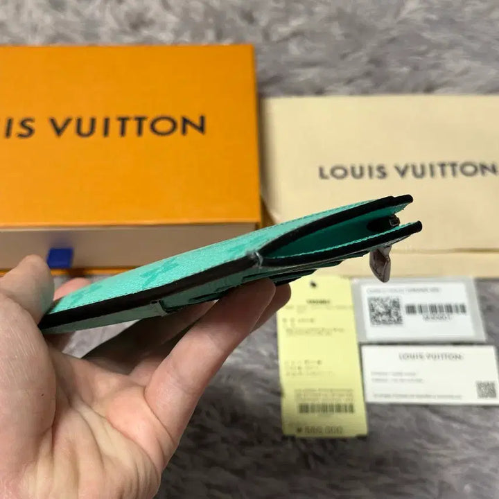 [BUNJANG] Louis Vuitton Eclipse Card Holder Miami Green Wallet / [풀구성] 루이비통 이클립스 카드홀더 지갑 마이애미 그린