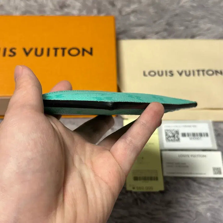 [BUNJANG] Louis Vuitton Eclipse Card Holder Miami Green Wallet / [풀구성] 루이비통 이클립스 카드홀더 지갑 마이애미 그린