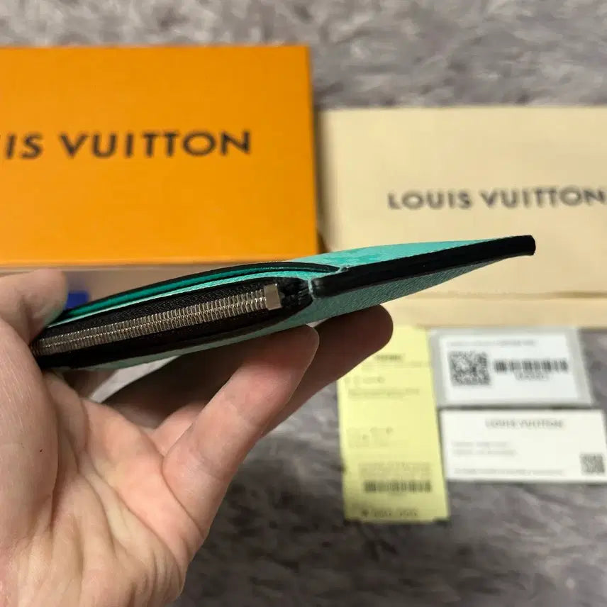 [BUNJANG] Louis Vuitton Eclipse Card Holder Miami Green Wallet / [풀구성] 루이비통 이클립스 카드홀더 지갑 마이애미 그린