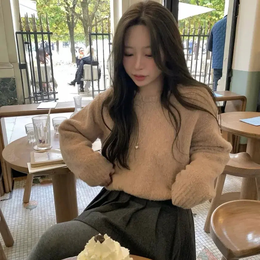 [BUNJANG] Live Our Beige Knit / 리브아워 베이지 니트