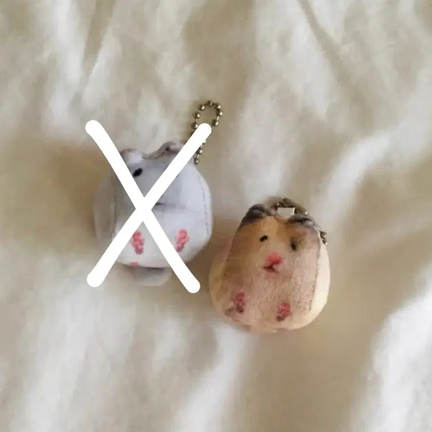 [BUNJANG] Nemo Nemo Beam Hamster Keyring / 네모네모빔 네모 미니 햄스터 햄찌 인형 키링 골든햄스터