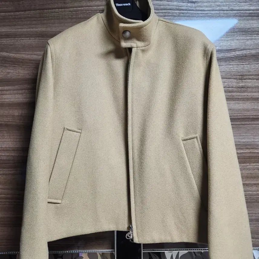 [BUNJANG] Solid Homme Wool Crop Jacket Beige / 솔리드 옴므 울 크롭자켓 베이지