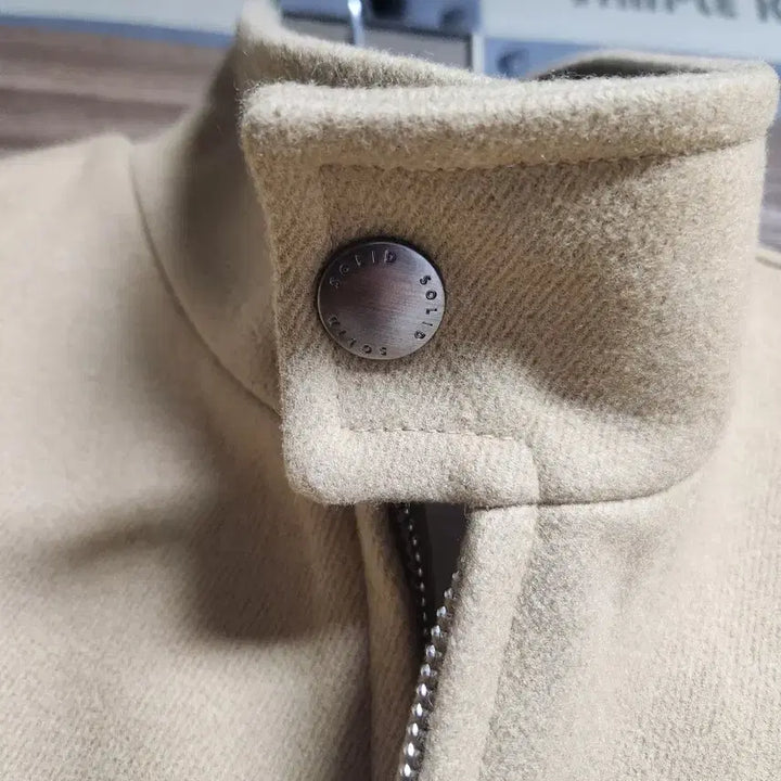 [BUNJANG] Solid Homme Wool Crop Jacket Beige / 솔리드 옴므 울 크롭자켓 베이지