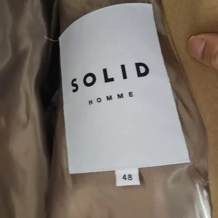 [BUNJANG] Solid Homme Wool Crop Jacket Beige / 솔리드 옴므 울 크롭자켓 베이지
