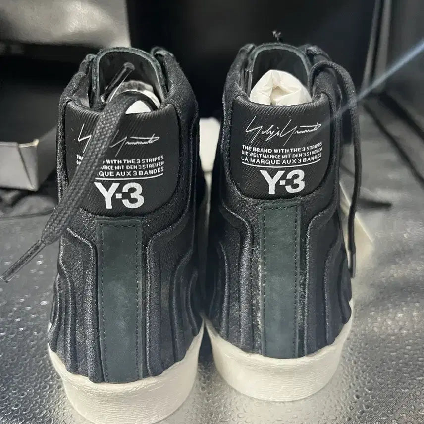 [BUNJANG] Adidas Y-3 Superstar Black High-Top Sneakers (275mm) / 아디다스 Y-3 슈퍼스타 블랙 하이탑 275 새상품