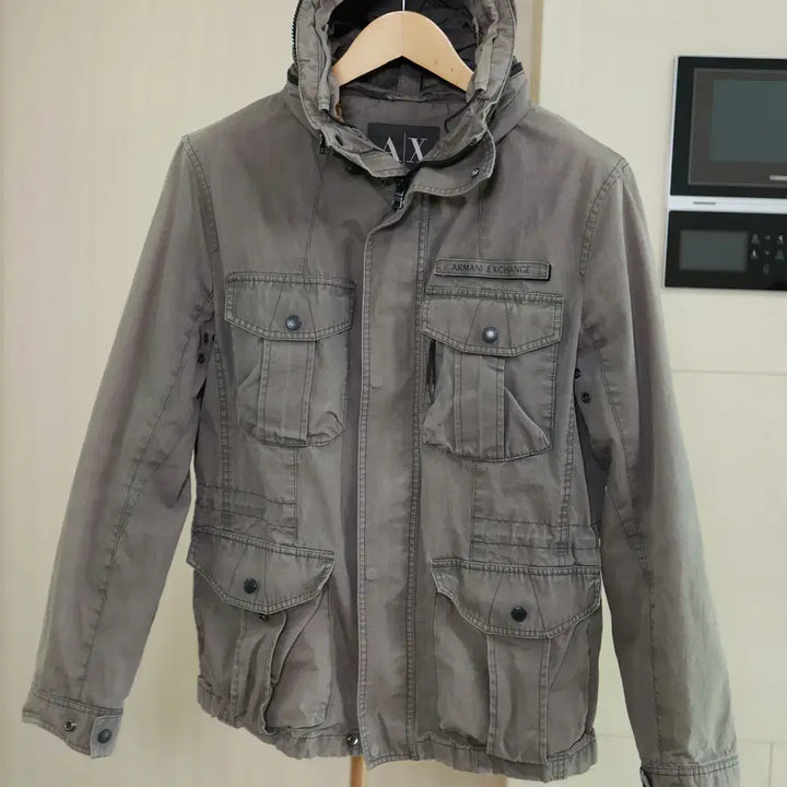 [BUNJANG] Armani Exchange Multi-Pocket Hooded Jacket / 아르마니 익스체인지 멀티포켓 후드 자켓