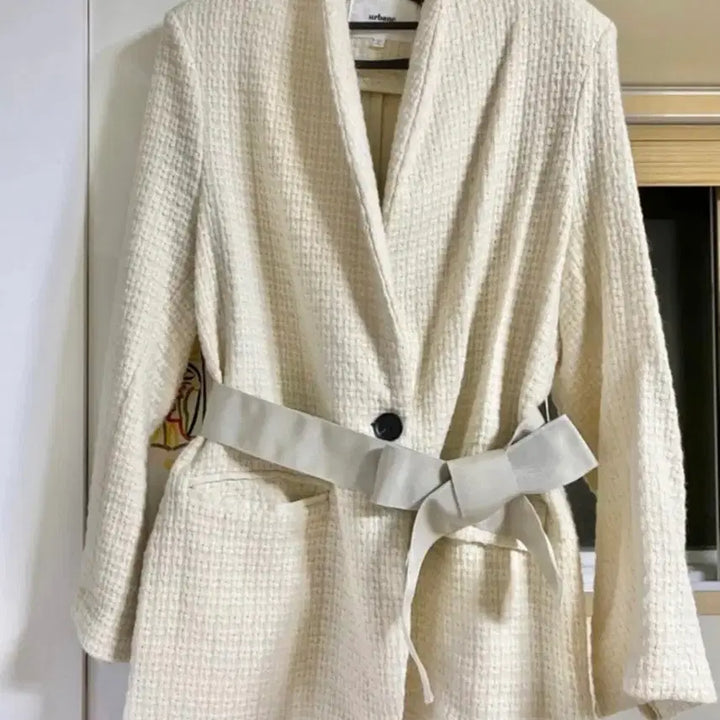 [BUNJANG] Urbane Ivory Tweed Jacket / urbane 아이보리 트위드 자켓