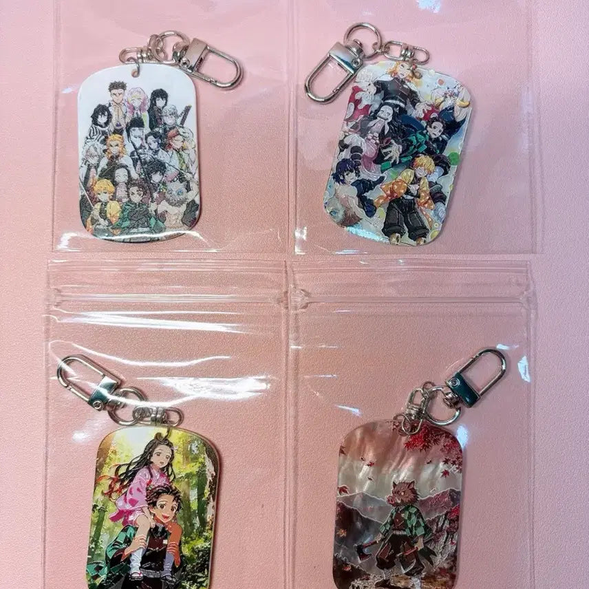 [BUNJANG] Demon Slayer Acrylic Keyring (4 Designs) / 귀칼 아크릴키링 귀멸의칼날 디자인4종