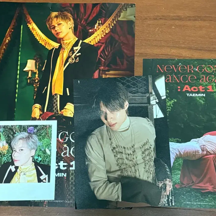 [BUNJANG] SHINee Taemin Act 1 Polaroid + Poster + Postcard / 태민 act1폴라로이드 +포스터 엽서 굿즈