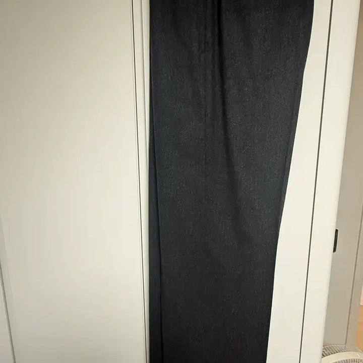 [BUNJANG] TONYWEX Wool Cashmere Blend Wide Trousers Charcoal / 토니웩 울 캐시미어 와이드 트라우저 차콜
