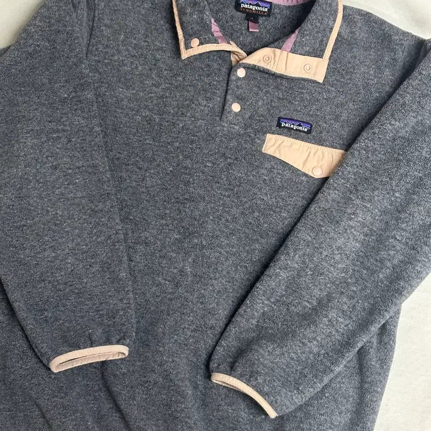 [BUNJANG] Patagonia Synchilla Gray Pink L / 파타고니아 신칠라 그레이 핑크 L