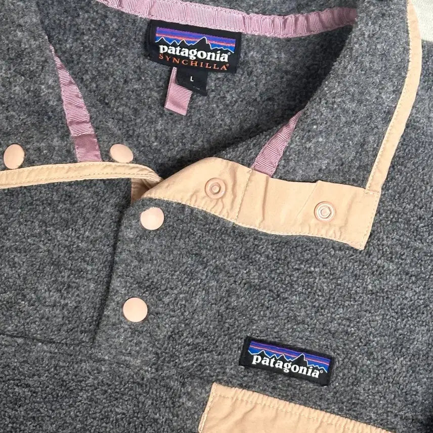 [BUNJANG] Patagonia Synchilla Gray Pink L / 파타고니아 신칠라 그레이 핑크 L