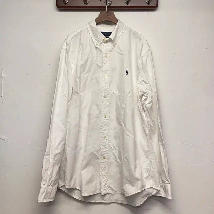 [BUNJANG] Polo Ralph Lauren Oxford White Shirt / 폴로 랄프로렌 옥스포드 화이트 셔츠