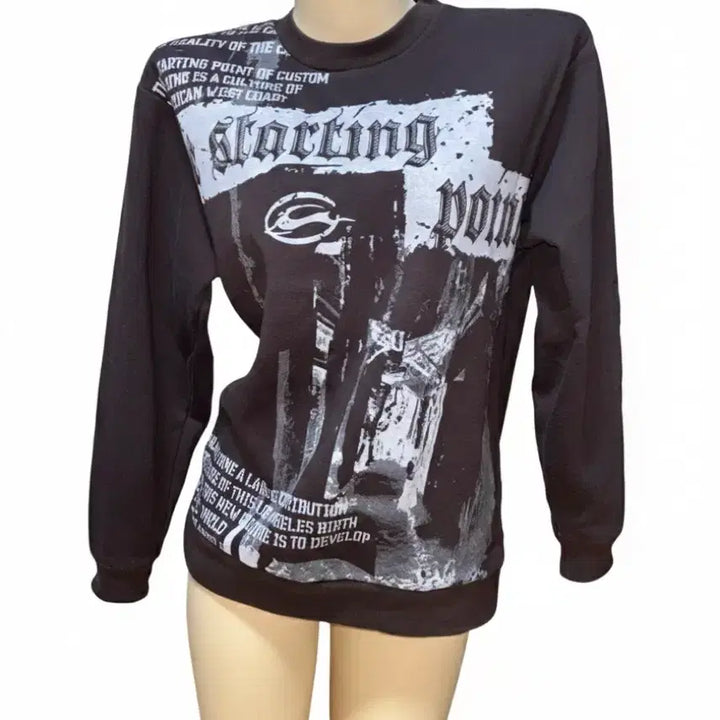 [BUNJANG] Impala Y2K Long Sleeve "Choco Punk Rock" Top / Impala 임팔라 y2k  롱슬리브 초코 펑크 락 큐빈티지 샵502