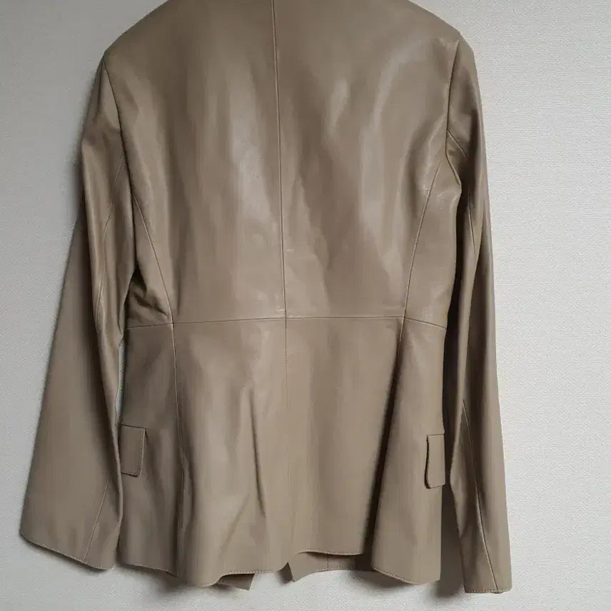[BUNJANG] Mongttotto Beige Lambskin Jacket (S) / 몽또또 베이지 램스킨 자켓 S사이즈