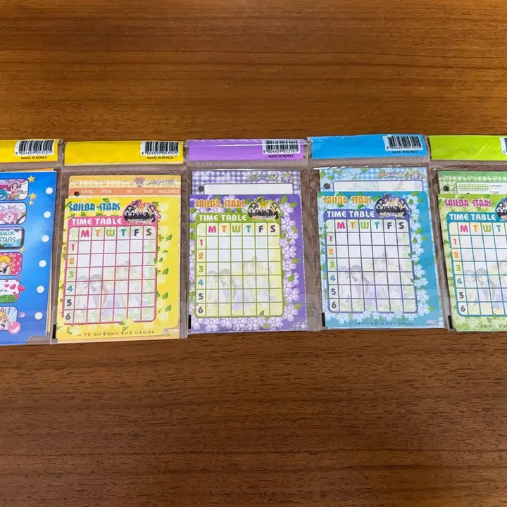 [BUNJANG] Sailor Moon 6-Ring Diary Refill Pages Vintage Stationery / 미개봉) 고전문구 세일러문 6공 다이어리 리필 속지 빈티지 다꾸