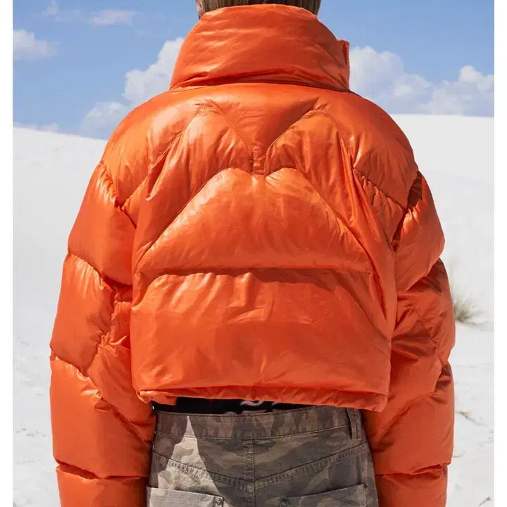[BUNJANG] YEEL Orange Crop Padded Jacket / 새상품 YEEL 오렌지 크롭 패딩 leey