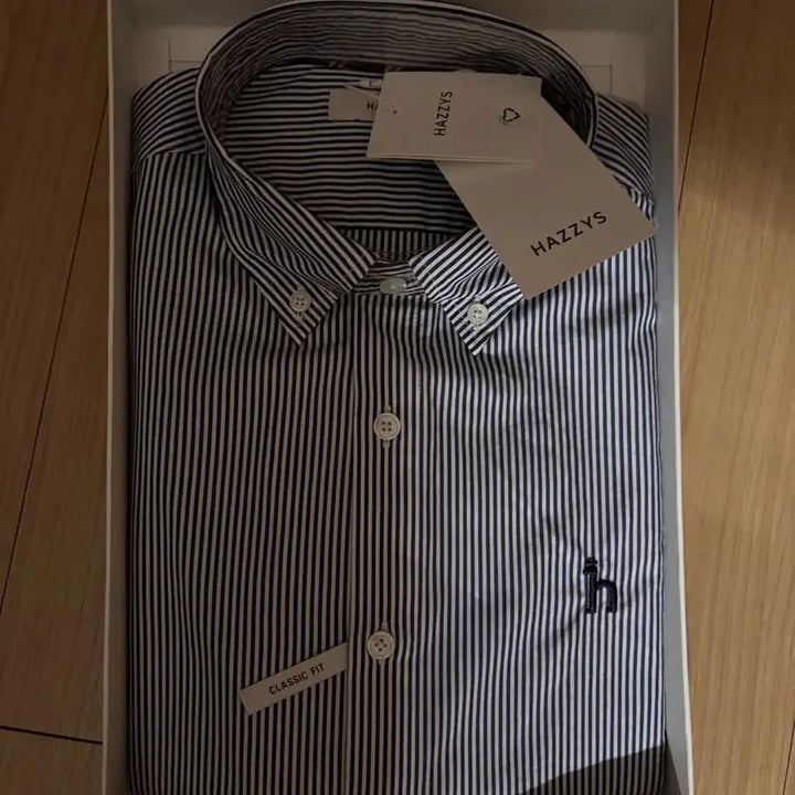 [BUNJANG] Hazzys Striped Shirt 95 (Sealed) / 헤지스 스트라이프 셔츠 95 새상품 포장그대로