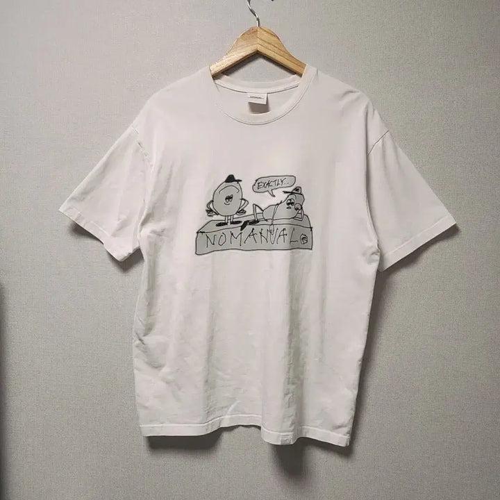 [BUNJANG] M Noe-manual Printing T-shirt / [M] 노메뉴얼 반팔 티셔츠 프린팅 (3054)