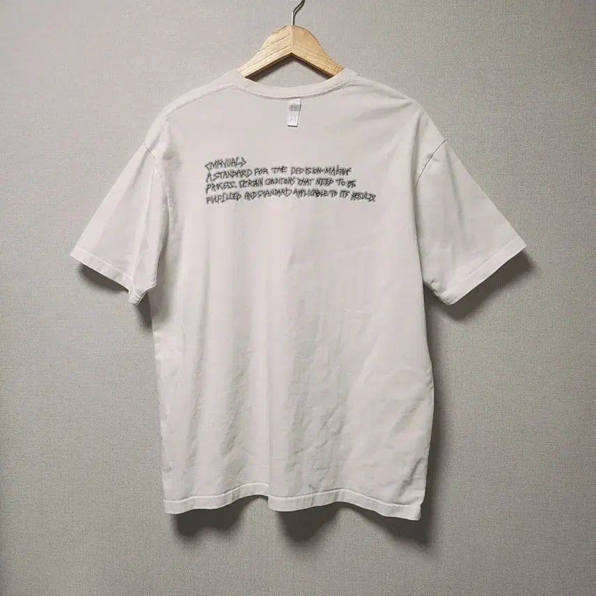 [BUNJANG] M Noe-manual Printing T-shirt / [M] 노메뉴얼 반팔 티셔츠 프린팅 (3054)