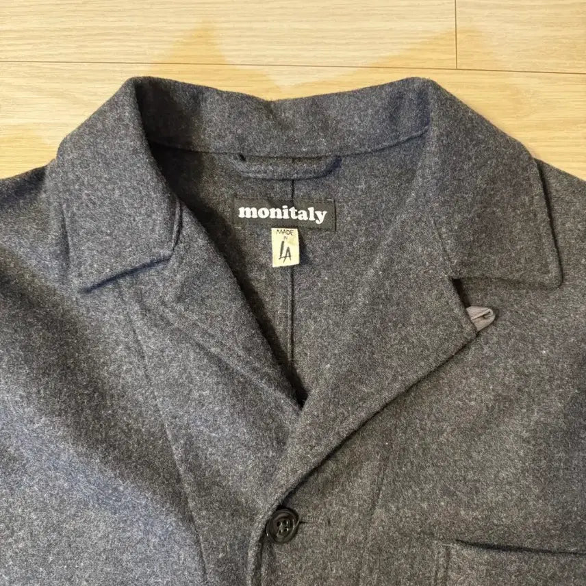 [BUNJANG] Monitaly Blazer Jacket Gray Size 40 / 모니탈리 monitaly 울 블레이저 자켓 그레이 40사이즈