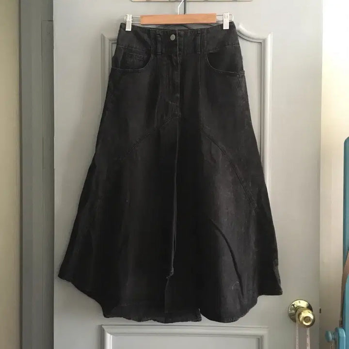 [BUNJANG] System Attitude Archive Black Denim Skirt / 23ss 시스템 애티튜드 아카이브 데님 흑청 스커트 호칭64-94사이즈