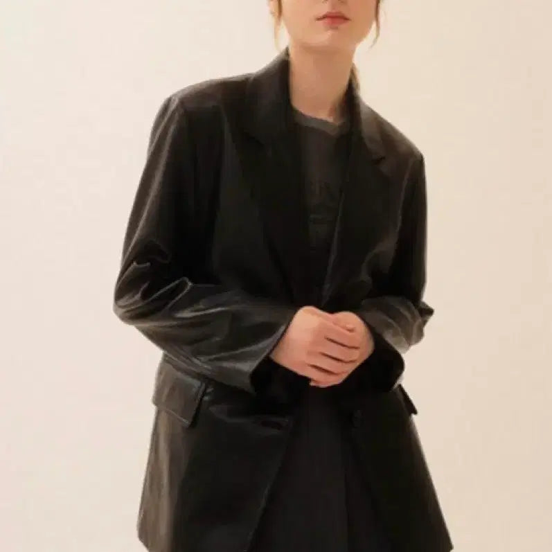 [BUNJANG] ON&amp;ON Oversized Leather Jacket / 23 온앤온 오버사이즈 레더 자켓 85