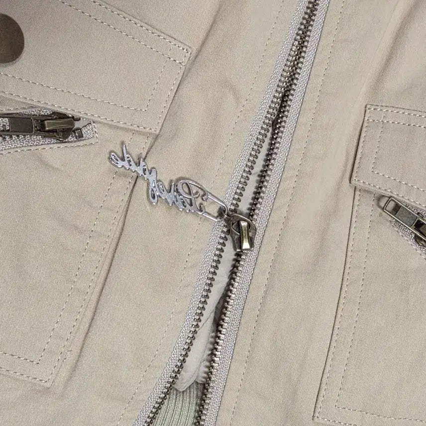 [BUNJANG] Pale Jade Bomber Jacket Beige / 페일제이드 봄버자켓 베이지