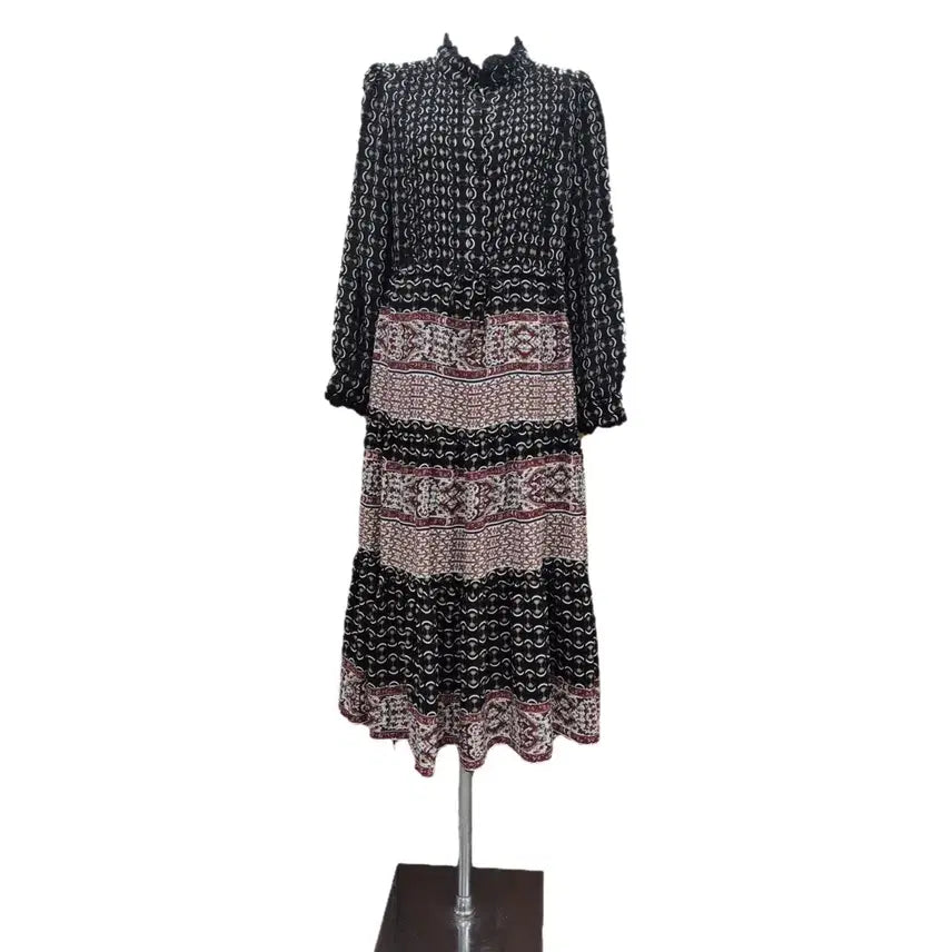 [BUNJANG] Patterned Long Dress / 패턴 롱 원피스