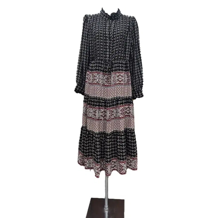 [BUNJANG] Patterned Long Dress / 패턴 롱 원피스