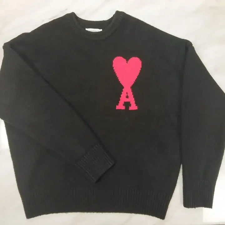 [BUNJANG] BTS Unisex Wool Big Heart Knit Sweater M / [정품 파격가] 아미 남성 여성공용 울 100% 빅하트 니트 M 사이즈