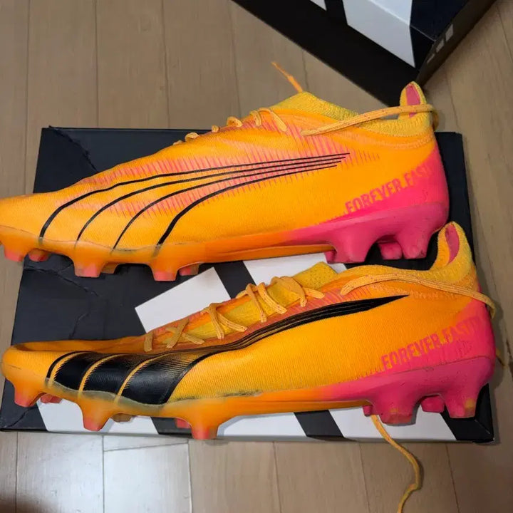 [BUNJANG] Puma Ultra Ultimate FG/AG Orange Soccer Cleats / [300] 푸마 울트라 얼티메이트 FG/AG 오렌지