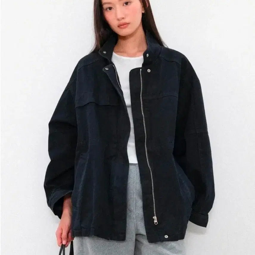 [BUNJANG] Tecto Sisi Work Jacket Black / 텍토 Sisi work jacket_black 블랙 워크 자켓