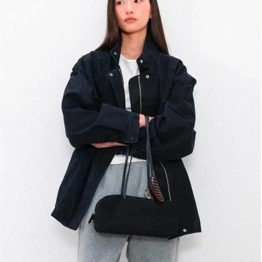 [BUNJANG] Tecto Sisi Work Jacket Black / 텍토 Sisi work jacket_black 블랙 워크 자켓