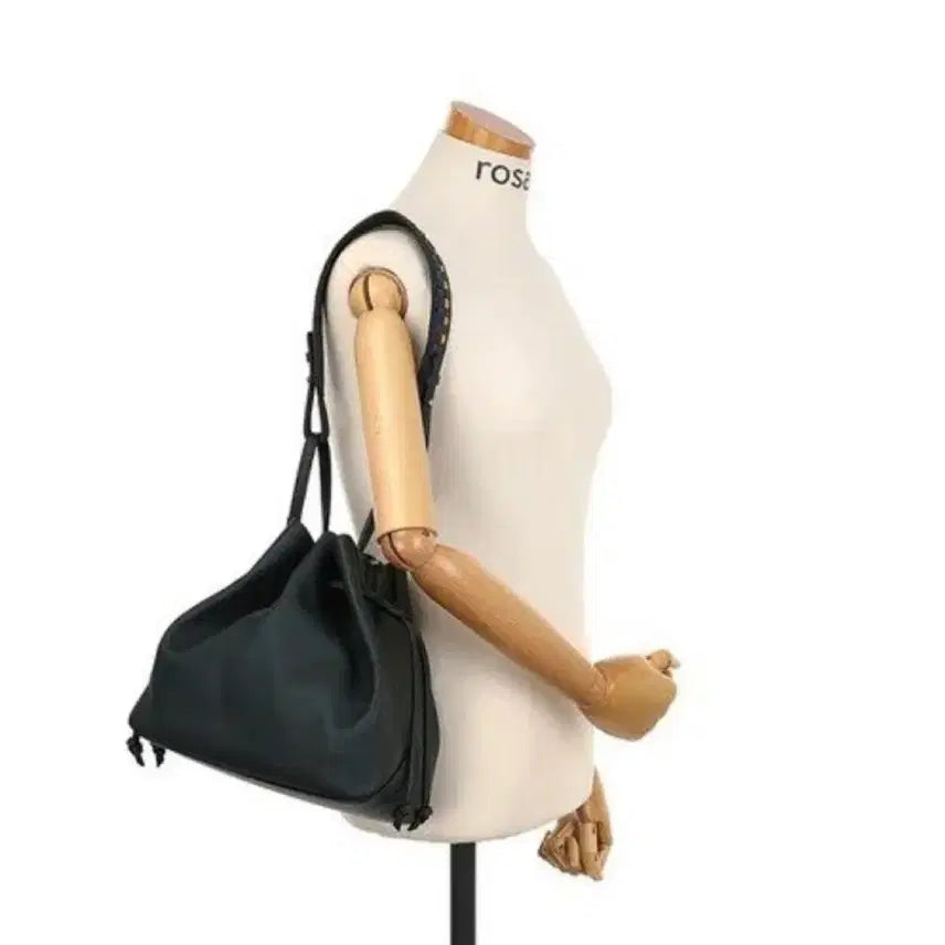 [BUNJANG] rosa.k Melrose Drawstring Bucket Bag / rosa.k 로사케이 멜로즈 드로우스트링 버킷백 숄더백 복조리백 다크그린