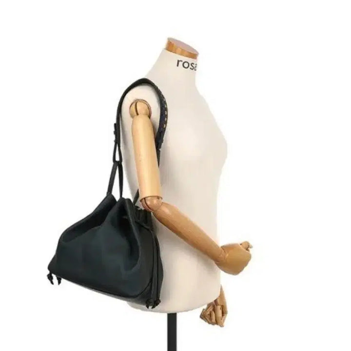 [BUNJANG] rosa.k Melrose Drawstring Bucket Bag / rosa.k 로사케이 멜로즈 드로우스트링 버킷백 숄더백 복조리백 다크그린