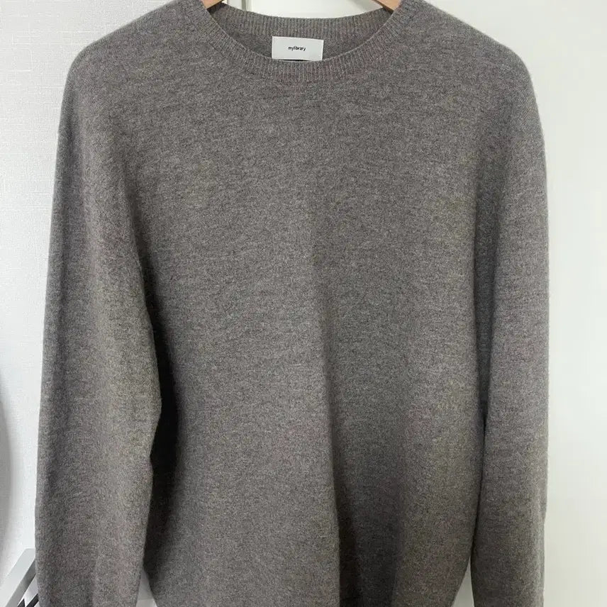 [BUNJANG] My Library Round Neck Knit Warm Gray L / [판매] 마이라이브러리 라운드넥 니트 Warm Gray L사이즈