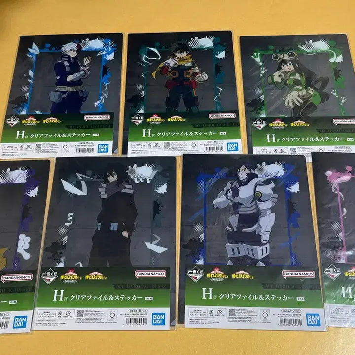 [BUNJANG] My Hero Academia Clear File &amp; Sticker Set H / 나의 히어로 아카데미 클리어파일 &amp; 스티커 H상