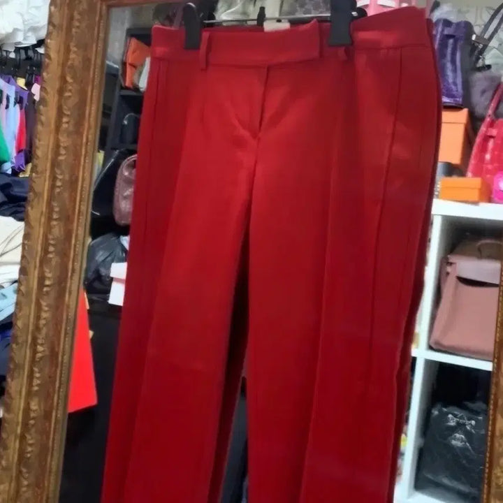 [BUNJANG] Eryn Brinie Red/Dark Navy Trousers / Eryn Brinie  레드/다크네이비 정방바지 새거 두개