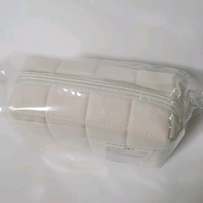 [BUNJANG] SK-II White Quilted Cosmetic Pouch / 새상품)sk2화이트 사각 파우치