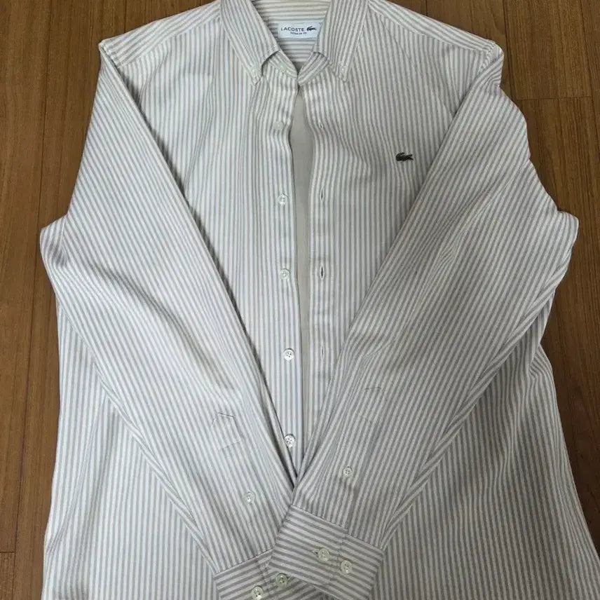 [BUNJANG] Lacoste Striped Regular Fit Shirt / 라코스테 스트라이프 레귤러핏 셔츠