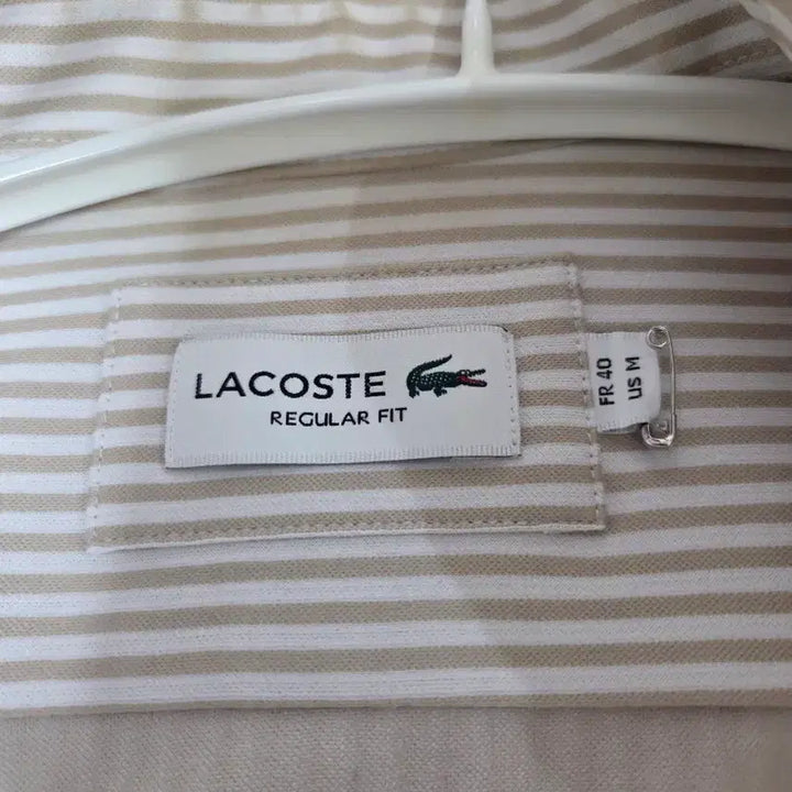 [BUNJANG] Lacoste Striped Regular Fit Shirt / 라코스테 스트라이프 레귤러핏 셔츠