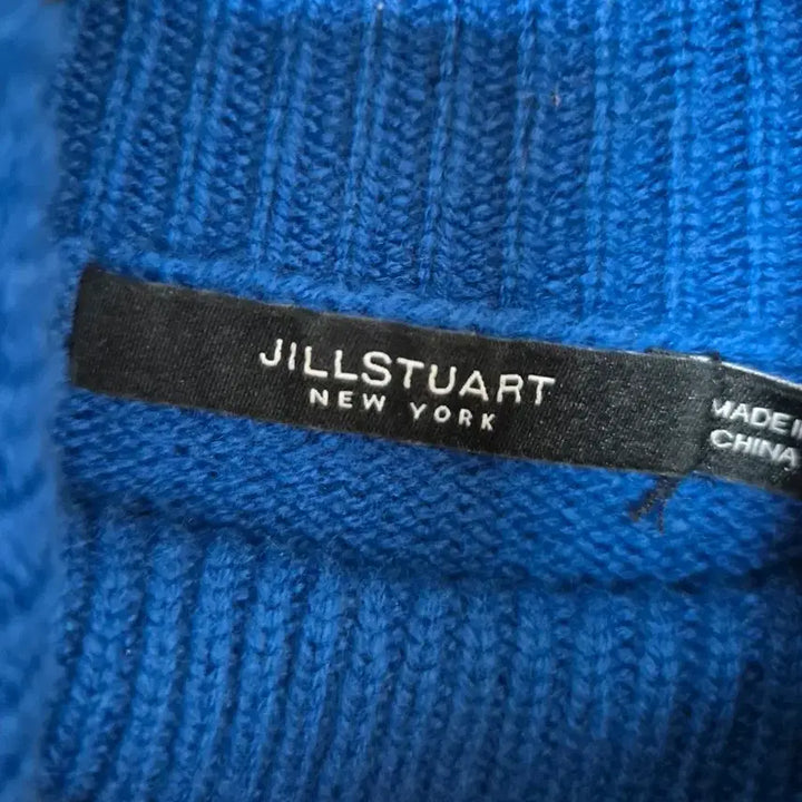 [BUNJANG] Jill Stuart Cashmere Blue Turtleneck Knit Top / 질스튜어트 캐시미어 파란색 터틀넥 폴라 니트 85
